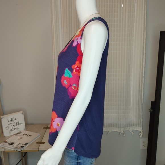 Lilly Pulitzer 2012 Print Tank with Zip Back, Navy S - Picture 7 of 10